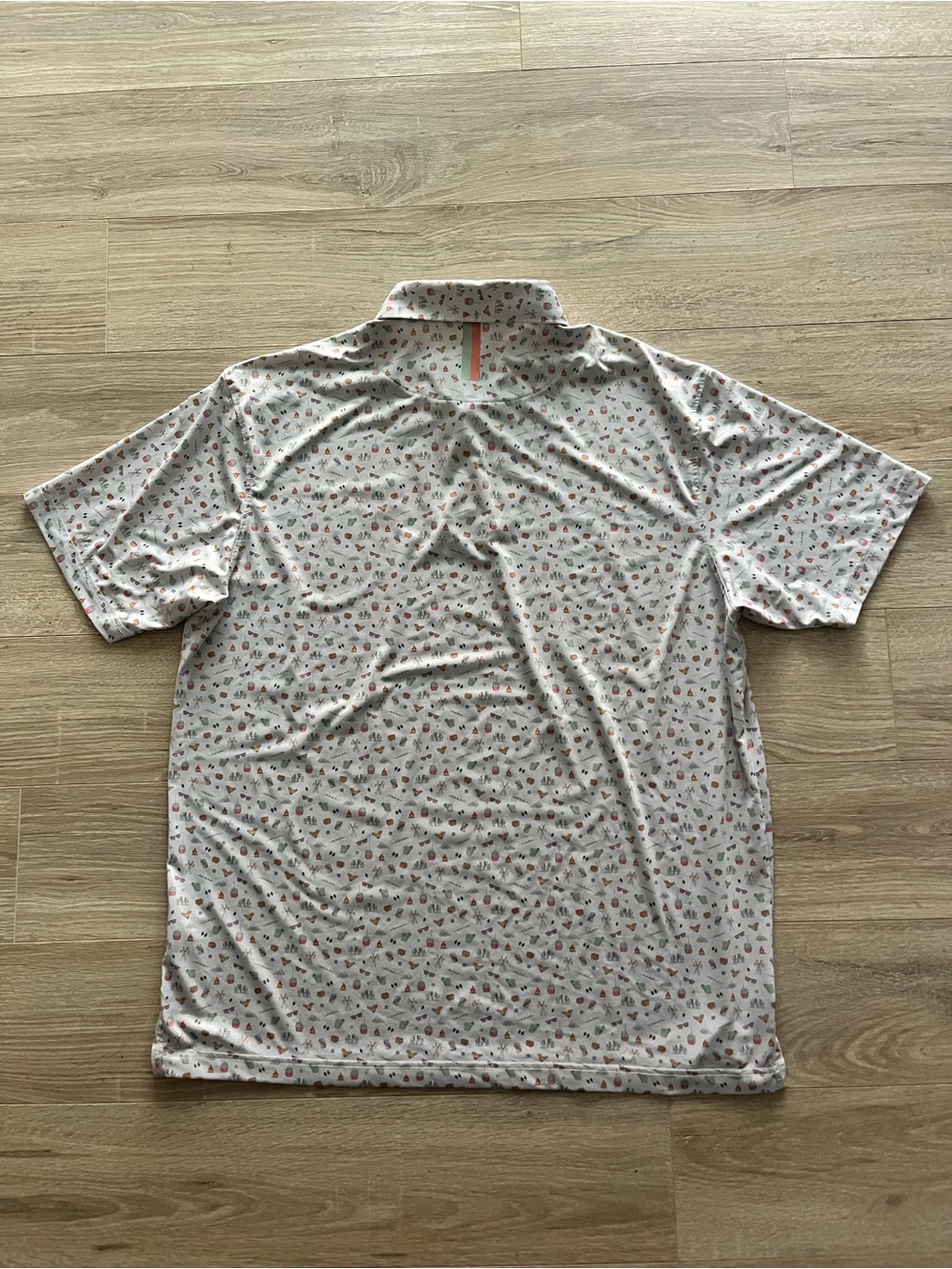 Rhoback Men's Short Sleeve Performance Polo Apres Ski Pattern - Size XL - Picture 7 of 8